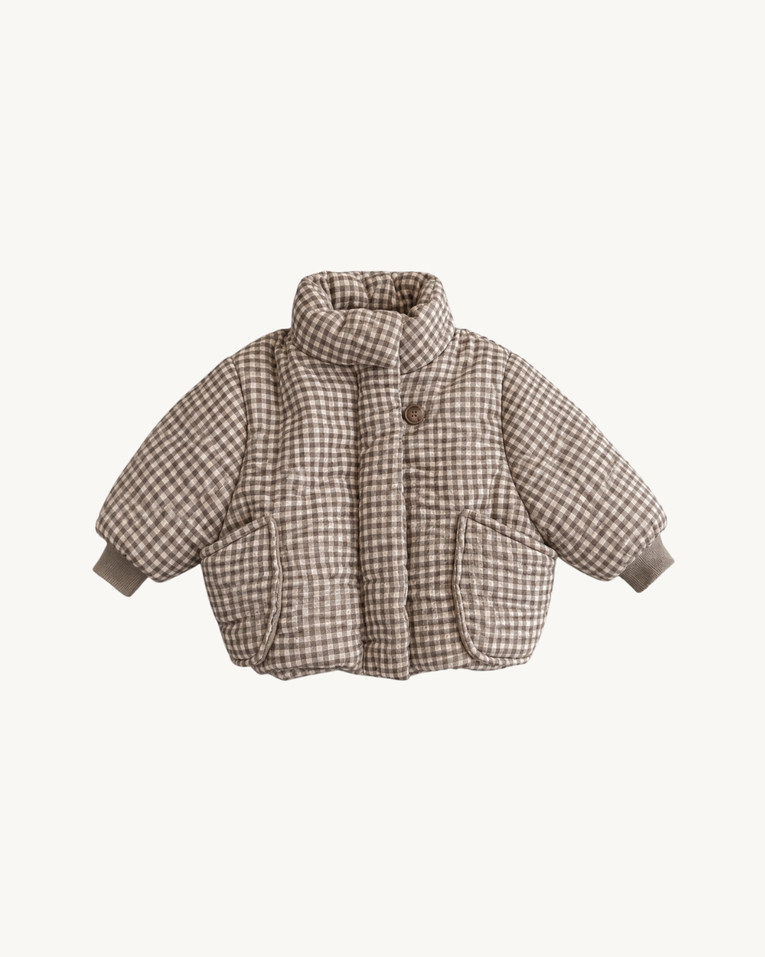 Checkered Puff Jacket