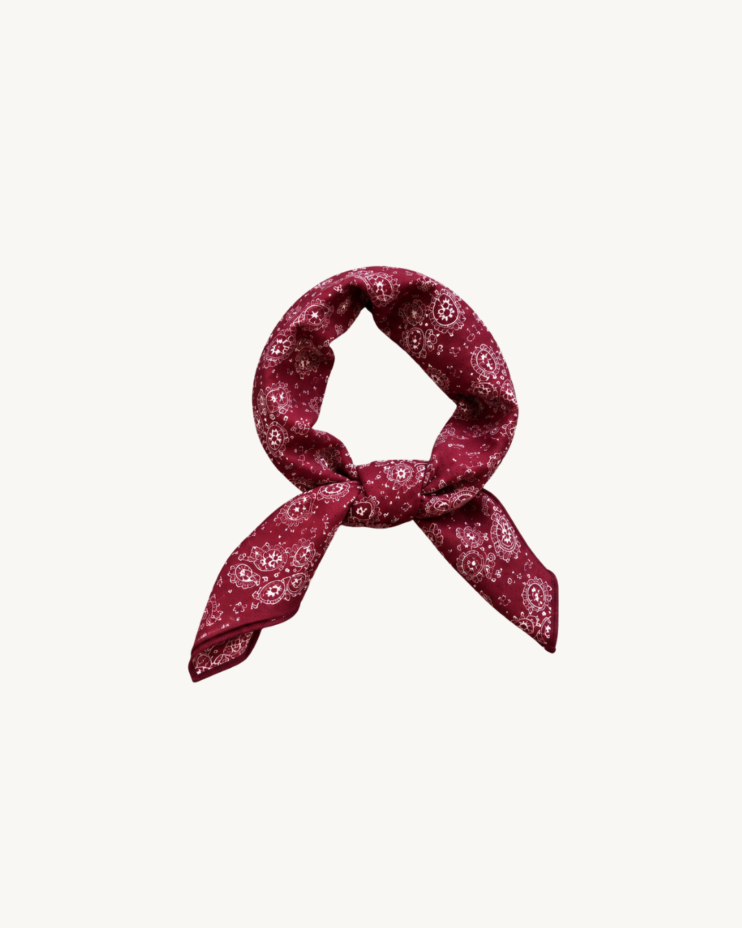 Paisley Bandana Burgundy
