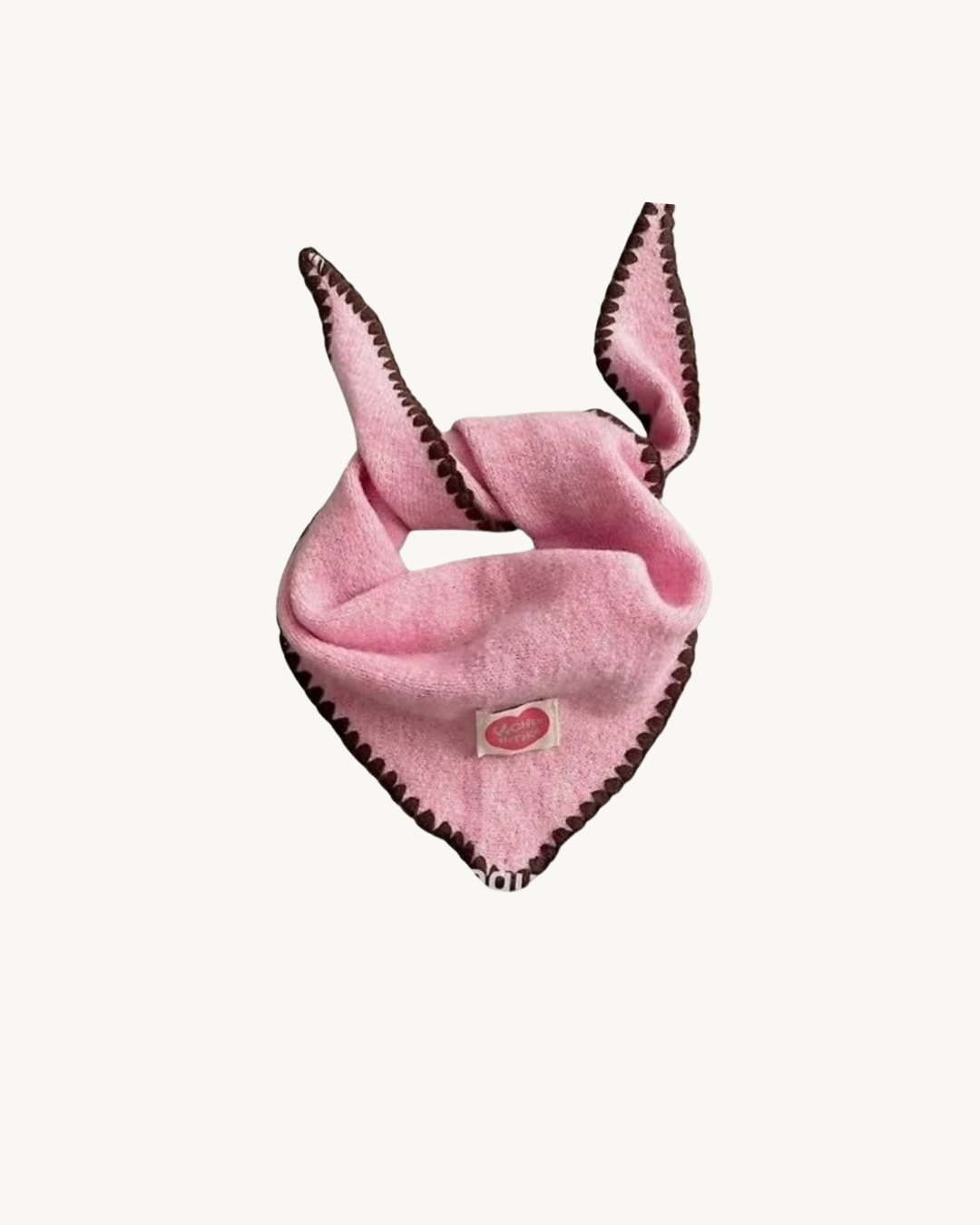 Color Stitch Scarf Roze