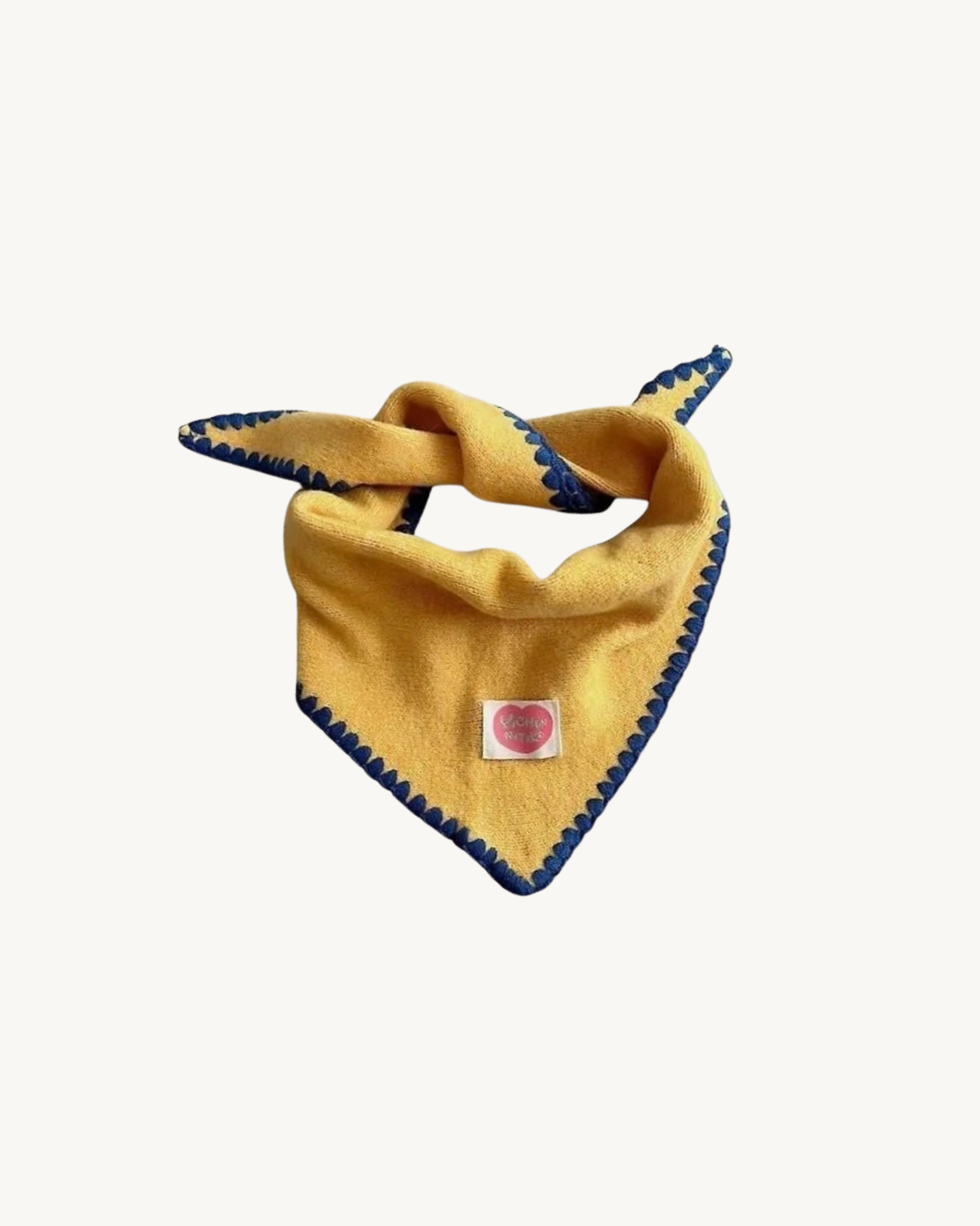 Color Stitch Scarf Geel